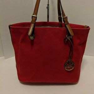 Michael Kors Orange Canvas tote